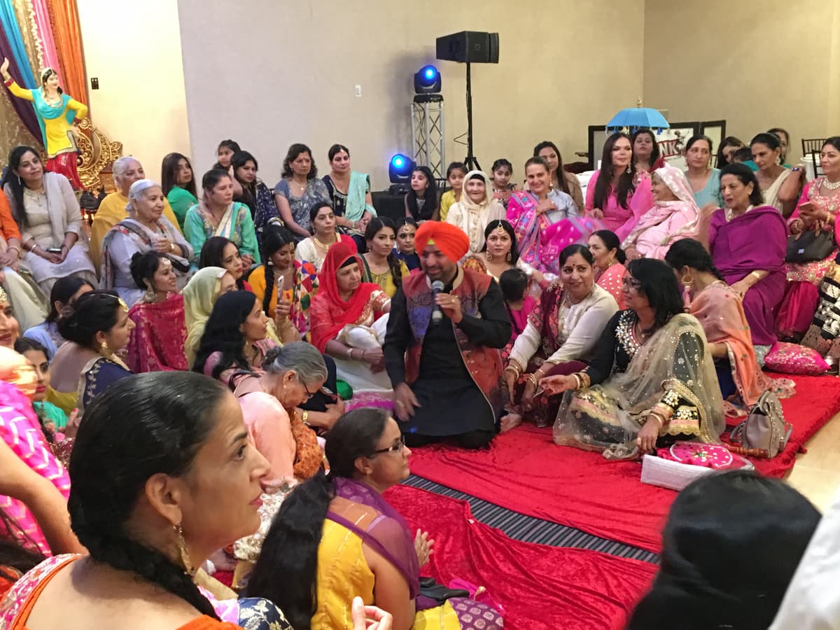 Wedding celebration with DJ entertainment